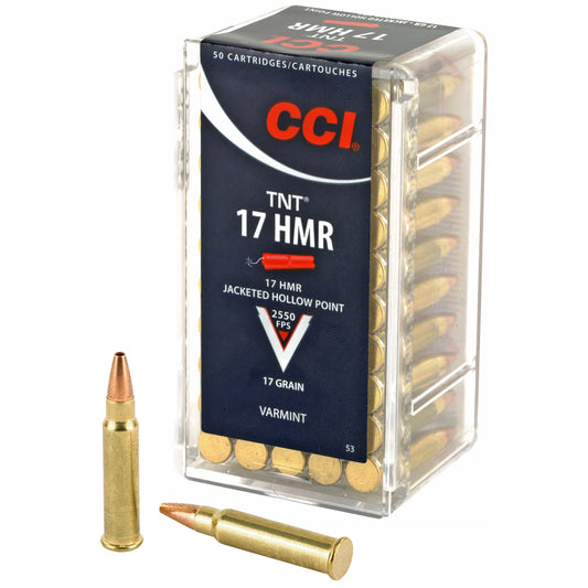 CCI Ammunition 17HMR TNT Hollow Point - 17 Grain, 50 Rounds