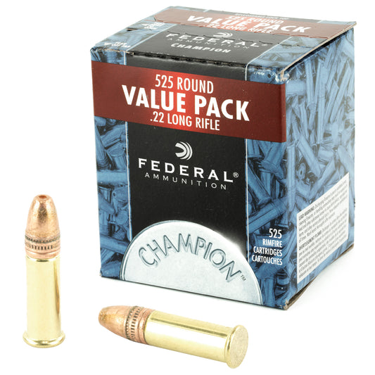 Federal Champion .22 LR 36-Grain Hollow Point Ammunition * 525 Rounds per Box