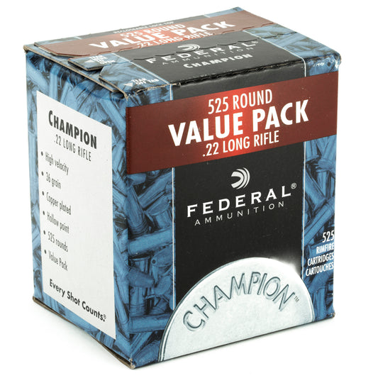 Federal Champion .22 LR 36-Grain Hollow Point Ammunition * 525 Rounds per Box