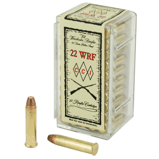 CCI Ammunition 22 WRF High-Speed Hollow Point - 45 Grain, 50 Rounds