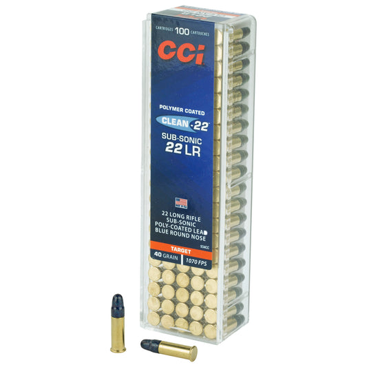 CCI Ammunition 934CC 22LR Subsonic Lead Round Nose 40 Grain * 100 Rounds