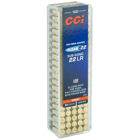 CCI Ammunition 934CC 22LR Subsonic Lead Round Nose 40 Grain * 100 Rounds