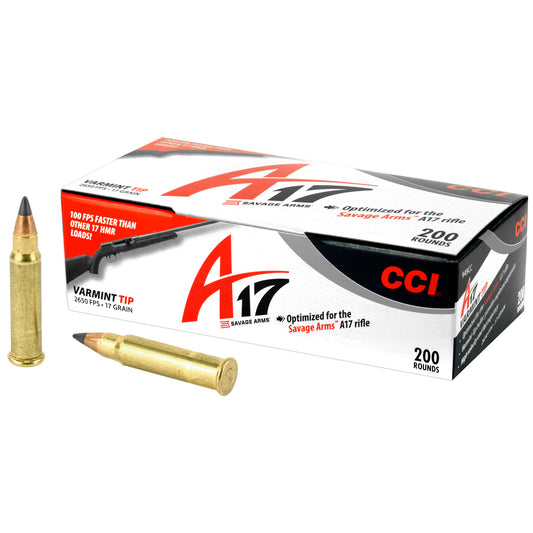 CCI Ammunition V-Max 17 HMR 17-Grain Varminter Ammo * High-Impact Small Game Rounds