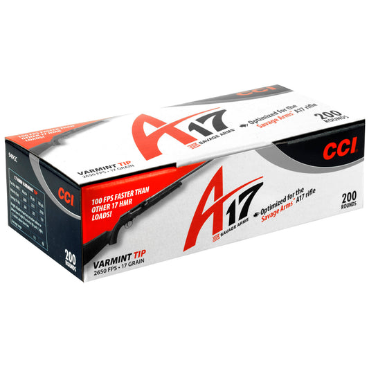CCI Ammunition V-Max 17 HMR 17-Grain Varminter Ammo * High-Impact Small Game Rounds