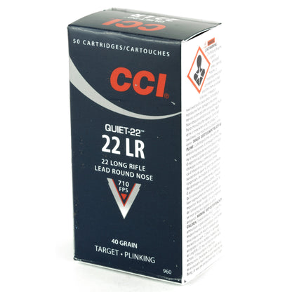 CCI Ammunition Quiet 22LR 40 Grain Lead Round Nose * Ideal for Hunting and Plinking