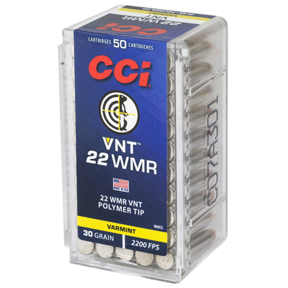 CCI Ammunition 22 WMR 30-Grain Varmint Tip - Flat Trajectory & Long-Range Accuracy