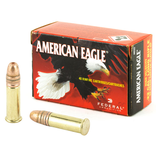 Federal American Eagle .22 LR 38-Grain Hollow Point Ammunition * Reliable Performance for Small Game and Target Shooting