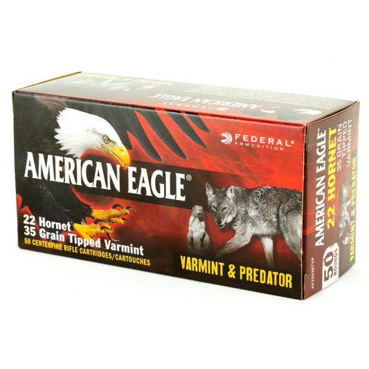 Federal American Eagle Varmint & Predator 22 Hornet 35 Grain Polymer Tip Ammo * 50 Rounds per Box