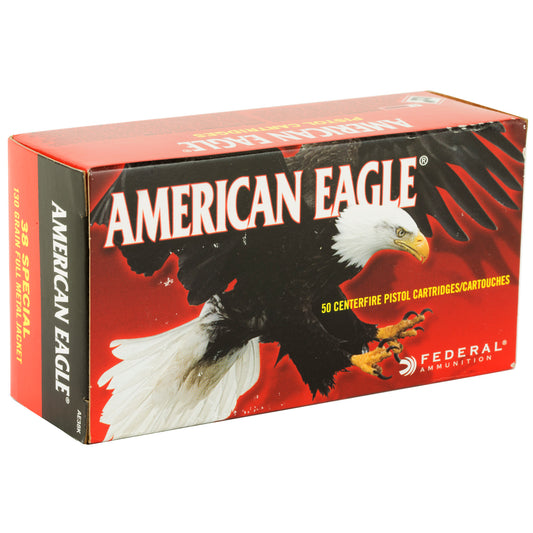 Federal American Eagle .38 Special 130-Grain Full Metal Jacket Ammunition - Pack of 50 Rounds
