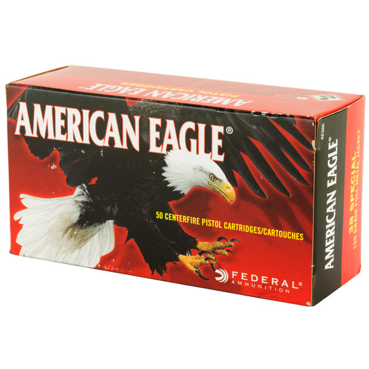 Federal American Eagle .38 Special 130-Grain Full Metal Jacket Ammunition - Pack of 50 Rounds