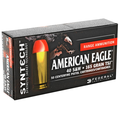 Federal American Eagle Syntech 40 S&W 165 Grain Total Synthetic Jacket Ammunition * 50 Rounds per Box