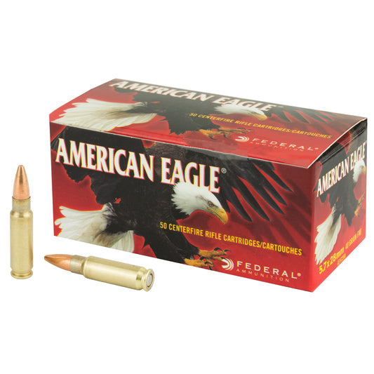 Federal American Eagle 5.7x28mm 40-Grain Total Metal Jacket Ammunition - Pack of 50