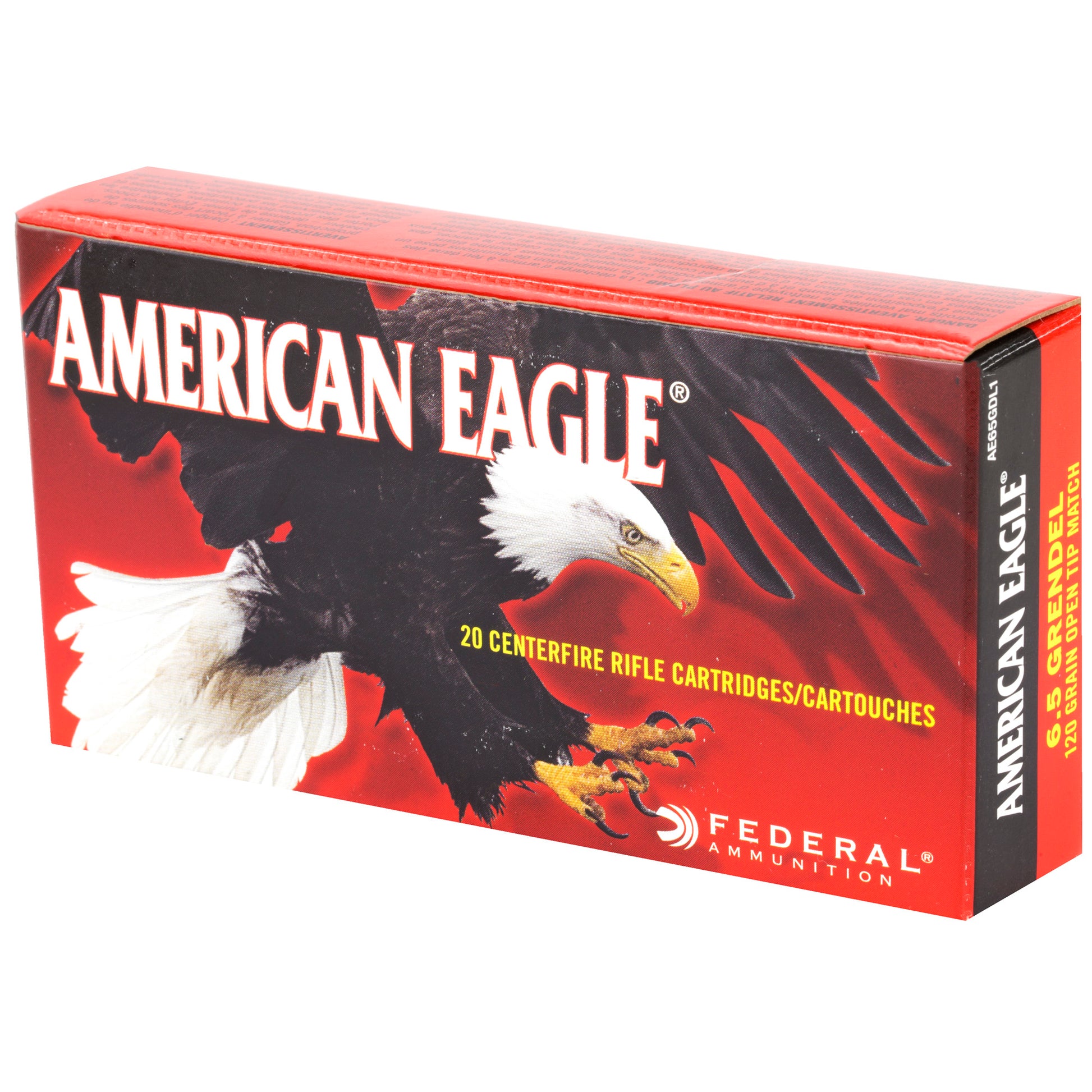 Federal American Eagle 6.5 Grendel Open Tip Match Ammo * 120 Grain, Box of 20