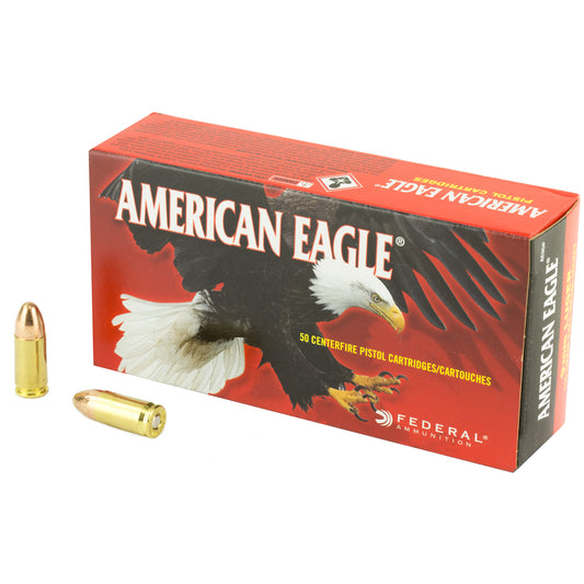 Federal American Eagle 9mm 115 Grain Full Metal Jacket Ammunition - Reliable Practice and Range Loads