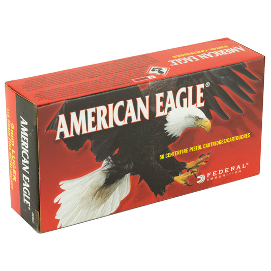 Federal American Eagle 9mm 115 Grain Full Metal Jacket Ammunition - Reliable Practice and Range Loads