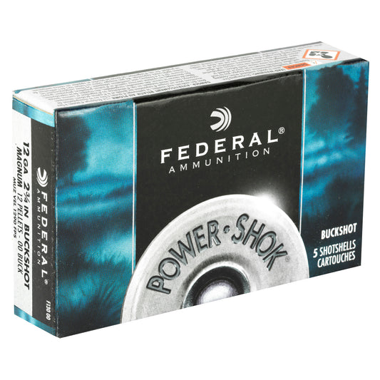 Federal PowerShok 12 Gauge 00 Buckshot * 2.75-inch Shells for Hunting and Home Defense