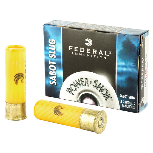 Federal PowerShok 20 Gauge Sabot Slug * 2.75 Inch, 7/8 Ounce, Pack of 5