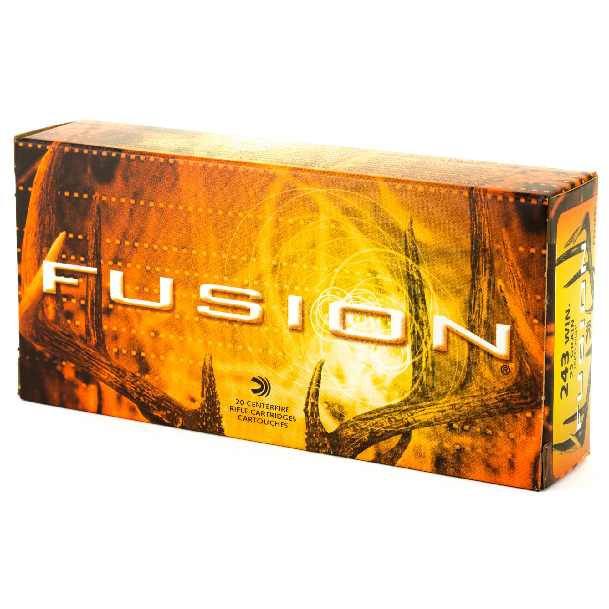 Federal Fusion .243 Winchester 95-Grain Boat Tail Rifle Ammunition - 20 Rounds Per Box