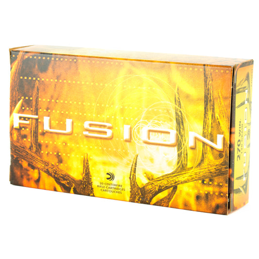 Federal Fusion 270 Winchester 130-Grain Boat Tail Rifle Ammunition - 20 Rds Per Box