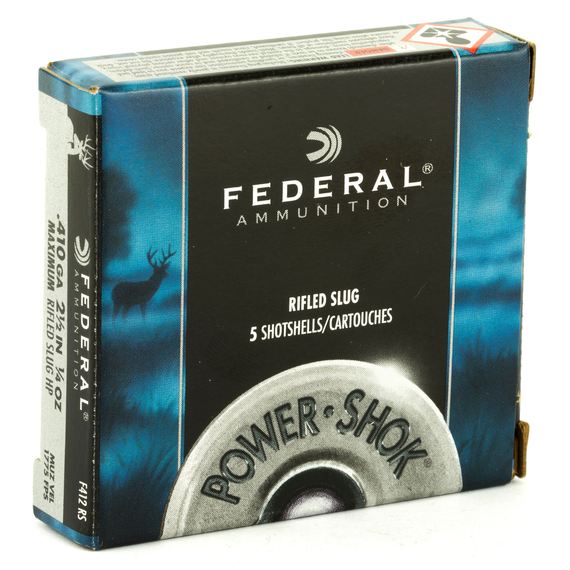 Federal PowerShok 410 Gauge Rifled Slug * Reliable Hunting Ammo with Max Dram Power