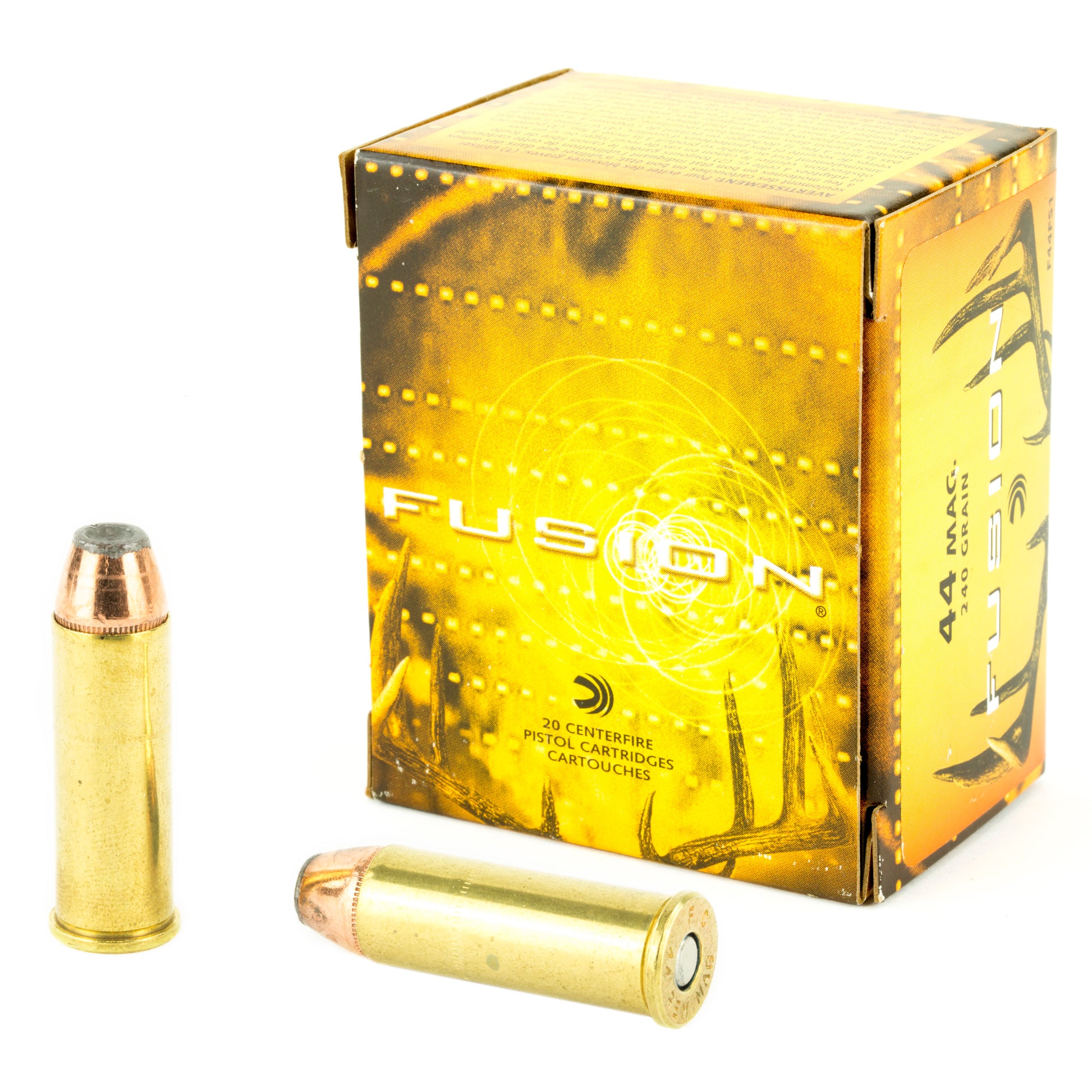 Federal Fusion 44 Magnum 240-Grain Hollow Point Handgun Ammo - 20 Rounds per Box