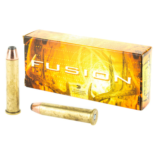 Federal Fusion 45-70 Government 300-Grain Boat Tail Rifle Ammunition - 20 Rounds Per Box