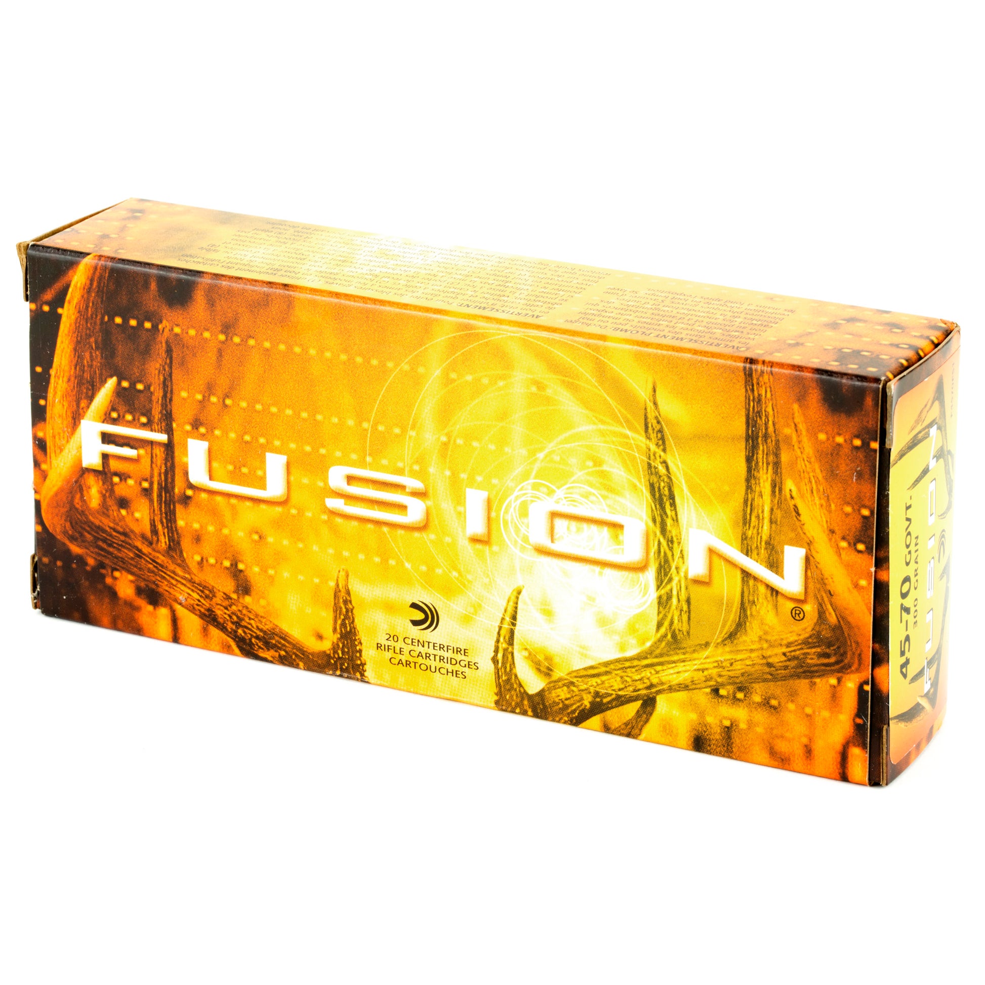 Federal Fusion 45-70 Government 300-Grain Boat Tail Rifle Ammunition - 20 Rounds Per Box