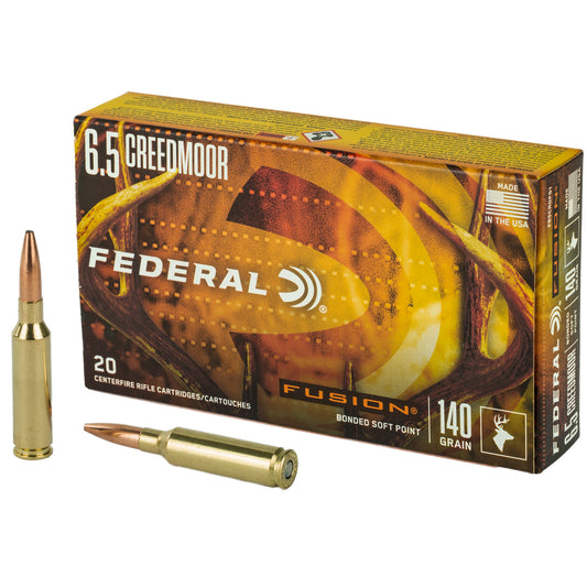 Federal Fusion 6.5 Creedmoor 140 Grain Soft Point Ammunition (20 Rounds per Box)