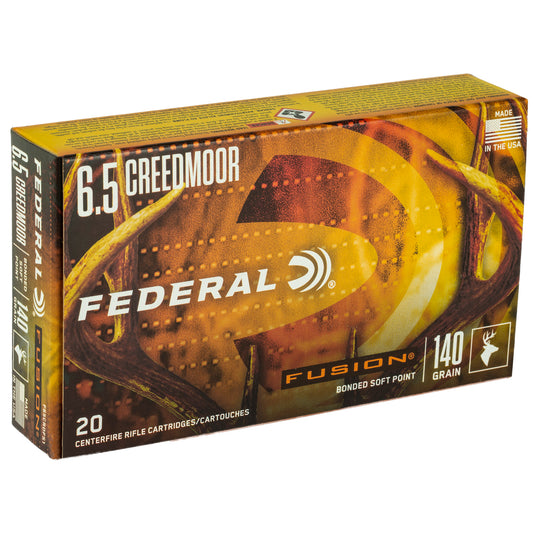 Federal Fusion 6.5 Creedmoor 140 Grain Soft Point Ammunition (20 Rounds per Box)