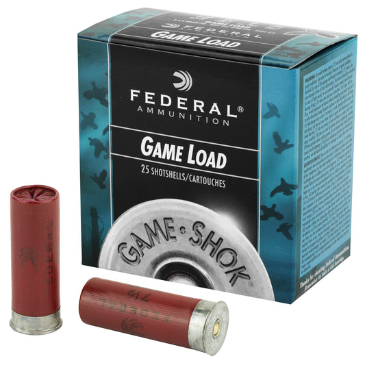 Federal Game Load 12 Gauge Shotshells * 1 oz #7.5, 3 1/4 Dram * Reliable Upland Game Hunting Ammo