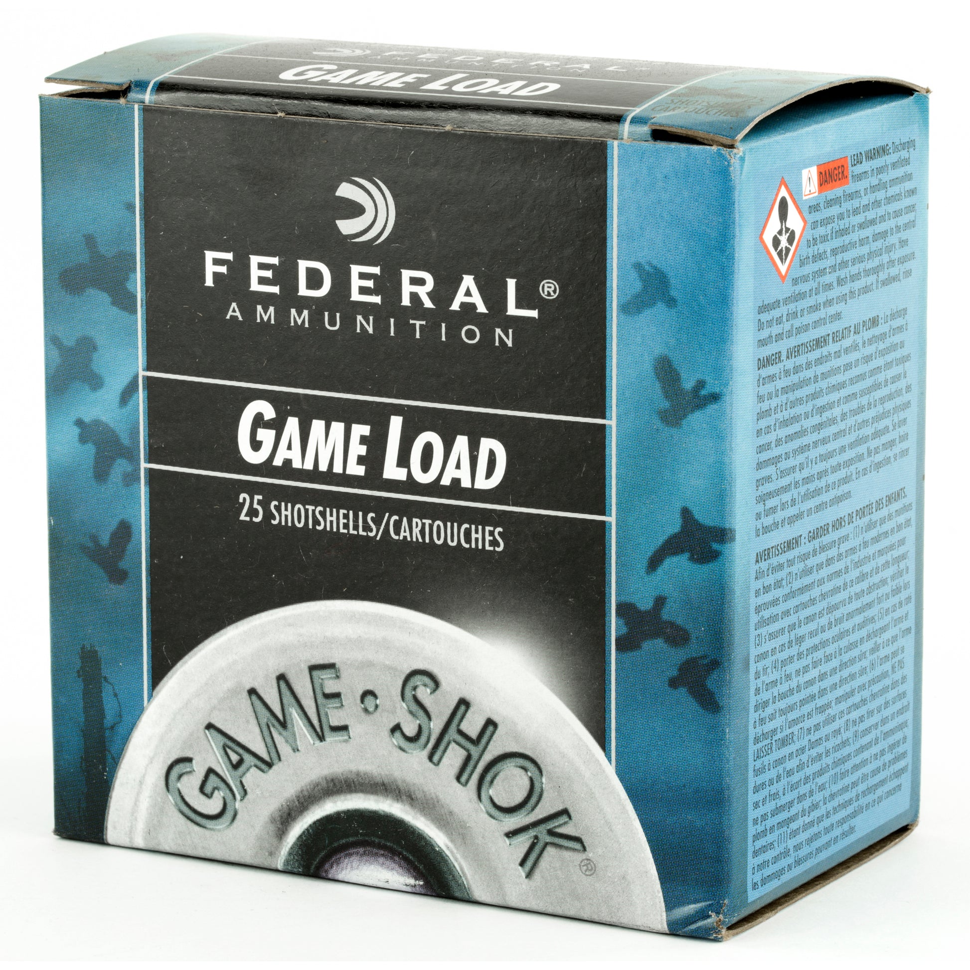 Federal Game Load 12 Gauge 2 3/4 Inch Shotshell - 1 Ounce #8 Shot, Box of 25
