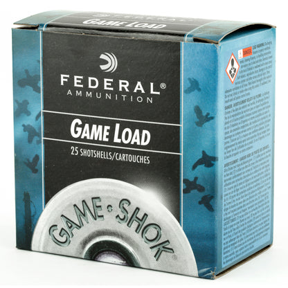 Federal Game Load 12 Gauge 2 3/4 Inch Shotshell - 1 Ounce #8 Shot, Box of 25