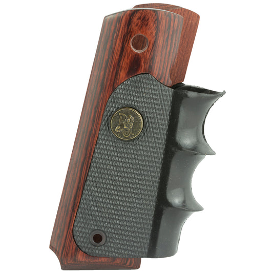 Pachmayr American Legend Grip Panels for Colt 1911 * Black, Dual-Material Comfort and Control