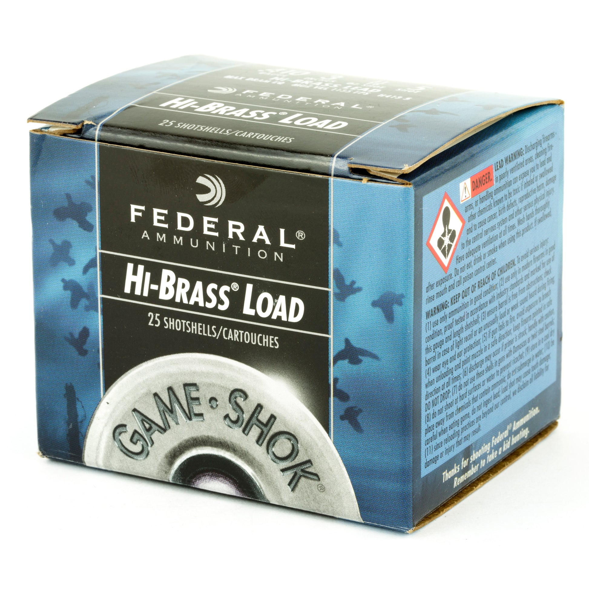 Federal GameShok Hi-Brass 410 Gauge Shotshells - 3 Dram, #5 Shot, Pack of 25