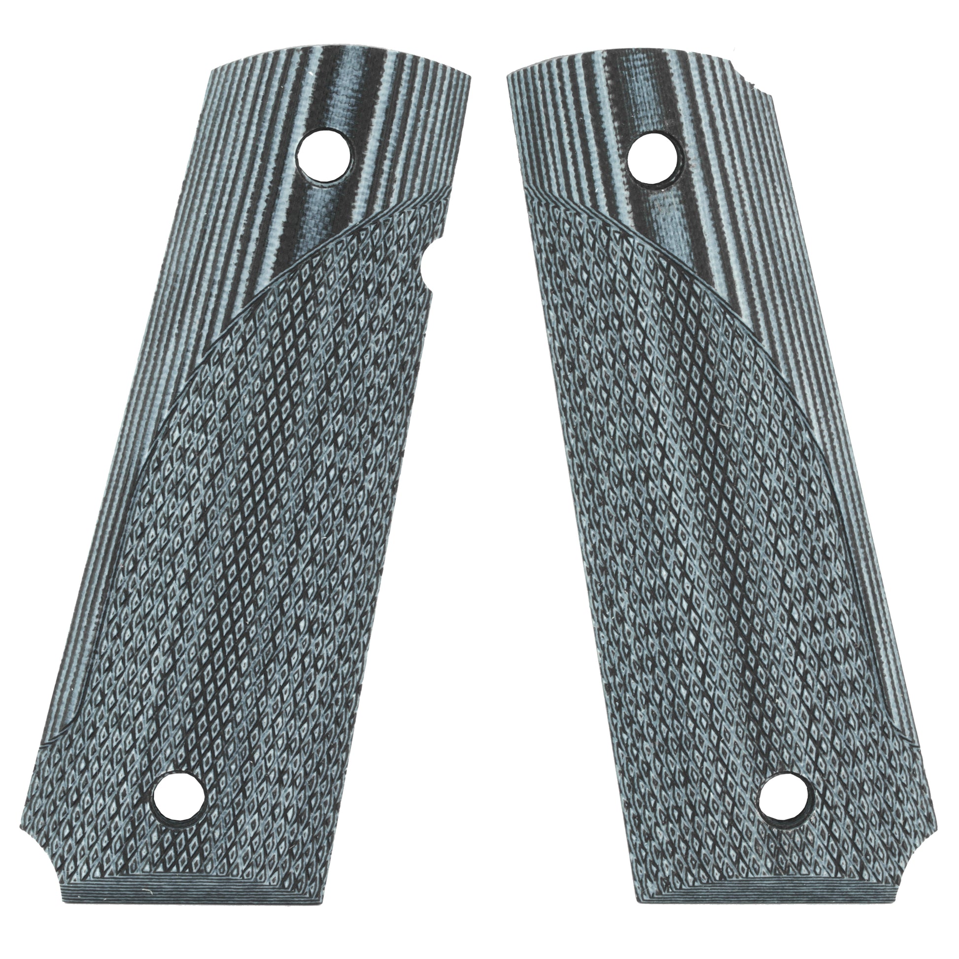 Pachmayr PK61001 G-10 Tactical Pistol Grip Panel for 1911 - Gray/Black Checkered Finish