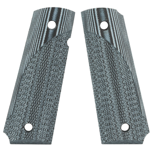 Pachmayr PK61001 G-10 Tactical Pistol Grip Panel for 1911 - Gray/Black Checkered Finish