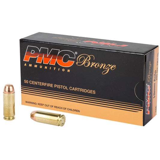 PMC Ammunition Bronze 10mm 200-Grain Full Metal Jacket * High-Volume Target Shooting and Hunting Ammo