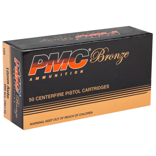 PMC Ammunition Bronze 10mm 200-Grain Full Metal Jacket * High-Volume Target Shooting and Hunting Ammo