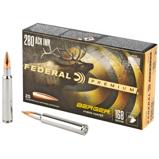 Federal Premium 280 Ackley Improved Hybrid Hunter 168 Grain Rifle Ammunition (20 Rounds)