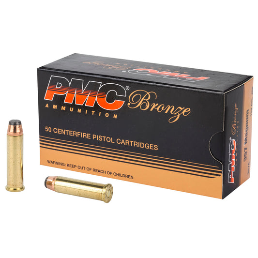 PMC Ammunition Bronze .357 Magnum 158 Grain Jacketed Soft Point - 50 Rounds