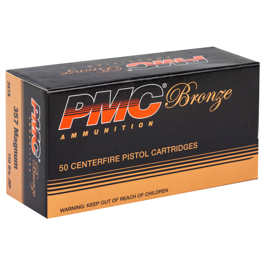 PMC Ammunition Bronze .357 Magnum 158 Grain Jacketed Soft Point - 50 Rounds
