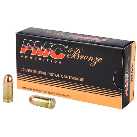 PMC Ammunition Bronze .380 ACP 90-Grain Full Metal Jacket * Bulk Pack of 1,000 Rounds