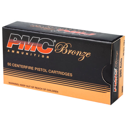 PMC Ammunition Bronze .380 ACP 90-Grain Full Metal Jacket * Bulk Pack of 1,000 Rounds