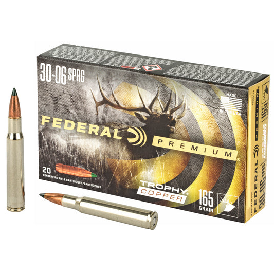 Federal Premium Trophy Copper 165-Grain 30-06 Springfield Hunting Ammo (20 Rounds)