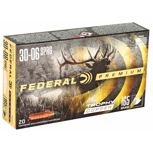 Federal Premium Trophy Copper 165-Grain 30-06 Springfield Hunting Ammo (20 Rounds)