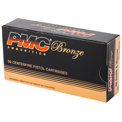 PMC Ammunition Bronze 40 S&W 180-Grain Full Metal Jacket (FMJ) * 50 Rounds Per Box