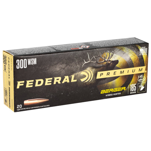 Federal Premium 300 Winchester Short Magnum 185-Grain Hybrid Hunter Ammo * Long-Range Precision