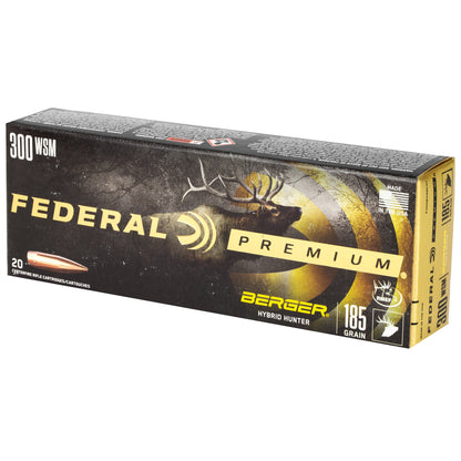 Federal Premium 300 Winchester Short Magnum 185-Grain Hybrid Hunter Ammo * Long-Range Precision