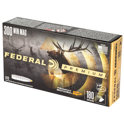 Federal Premium Trophy Bonded Tip .300 Winchester Magnum 180-Grain Bonded Hollow Point Ammunition (20 Rounds per Box)