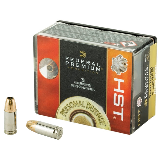 Federal Premium HST 9mm 147-Grain Hollow Point Ammunition * Self-Defense & Law Enforcement